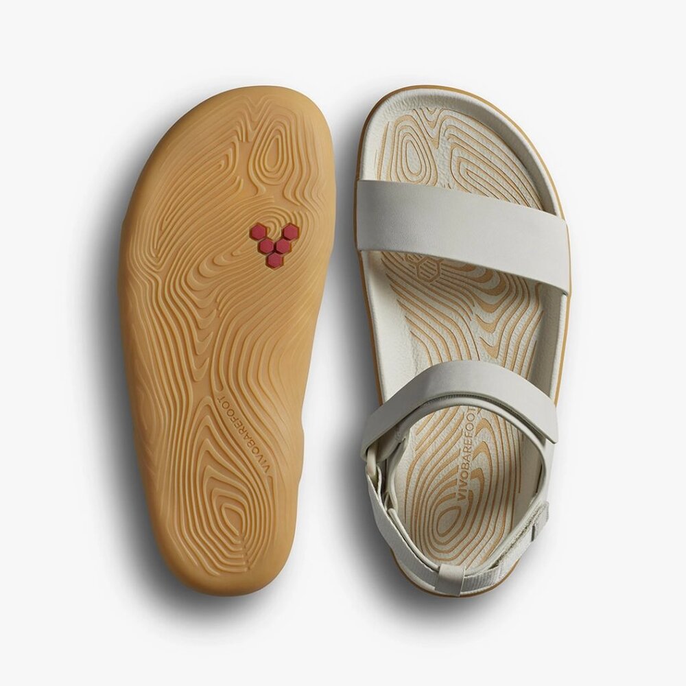 Vivobarefoot Womens Sensus Yin Sandal in Limestone - Picture 8 of 13